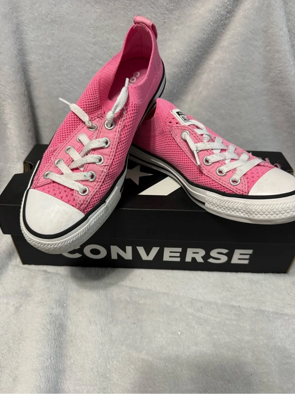 Converse Kids Bright Pink Low-Top Sneakers